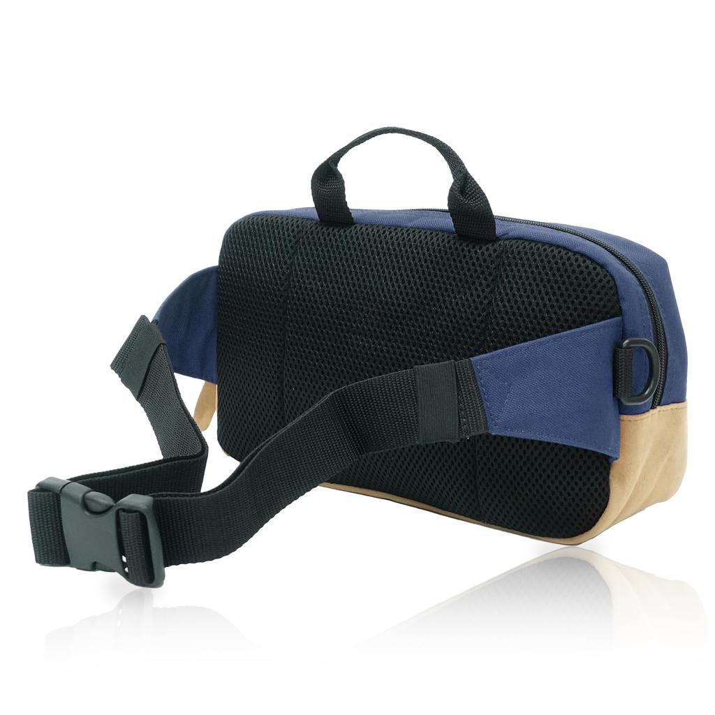 Shoulder Bag Classic Horizontal Waist Suede Organizer Navy [Outdoor Products]