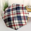 1pc Tartan Pattern Automatic Folding Umbrella - Portable Foldable Design with 8 Ribs, Durable Plastic & Iron Frame, Casual Outdoor Accessory