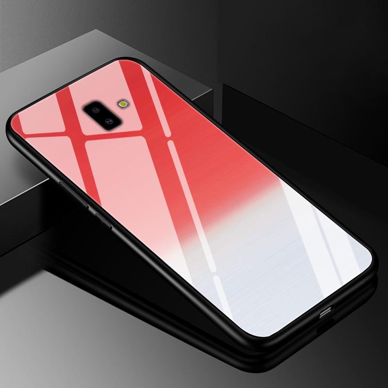 Чехол-бампер для Samsung J6 2018, чехлы с закаленным стеклом для Samsung Galaxy J4 J6 Plus 2018 J8 J7 J730 2017 Prime, жесткая задняя крышка j6