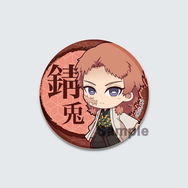 32/44/58mm Kamado Tanjirou Hashibira Inosuke Pin Kochou Shinobu Kamado Nezuko Tsuyuri Kanao Agatsuma Zenitsu Anime Brooche Handmade Demon Slayer Badge