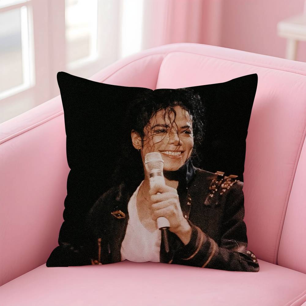 Classic Singer M-Michael Jackson Pillow Case Printed Pillowcase for Living Room Sofa Cushion Cover & Bedroom Decor