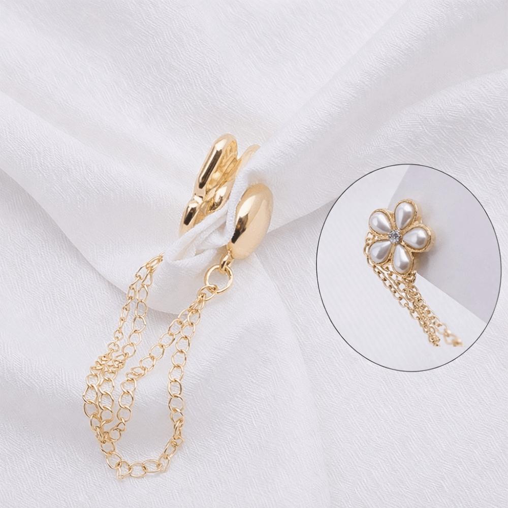 Adjustable Clothing Magnetic Clasp Seam Free Cuff Fixing Magnet Pin Shirt Sleeve