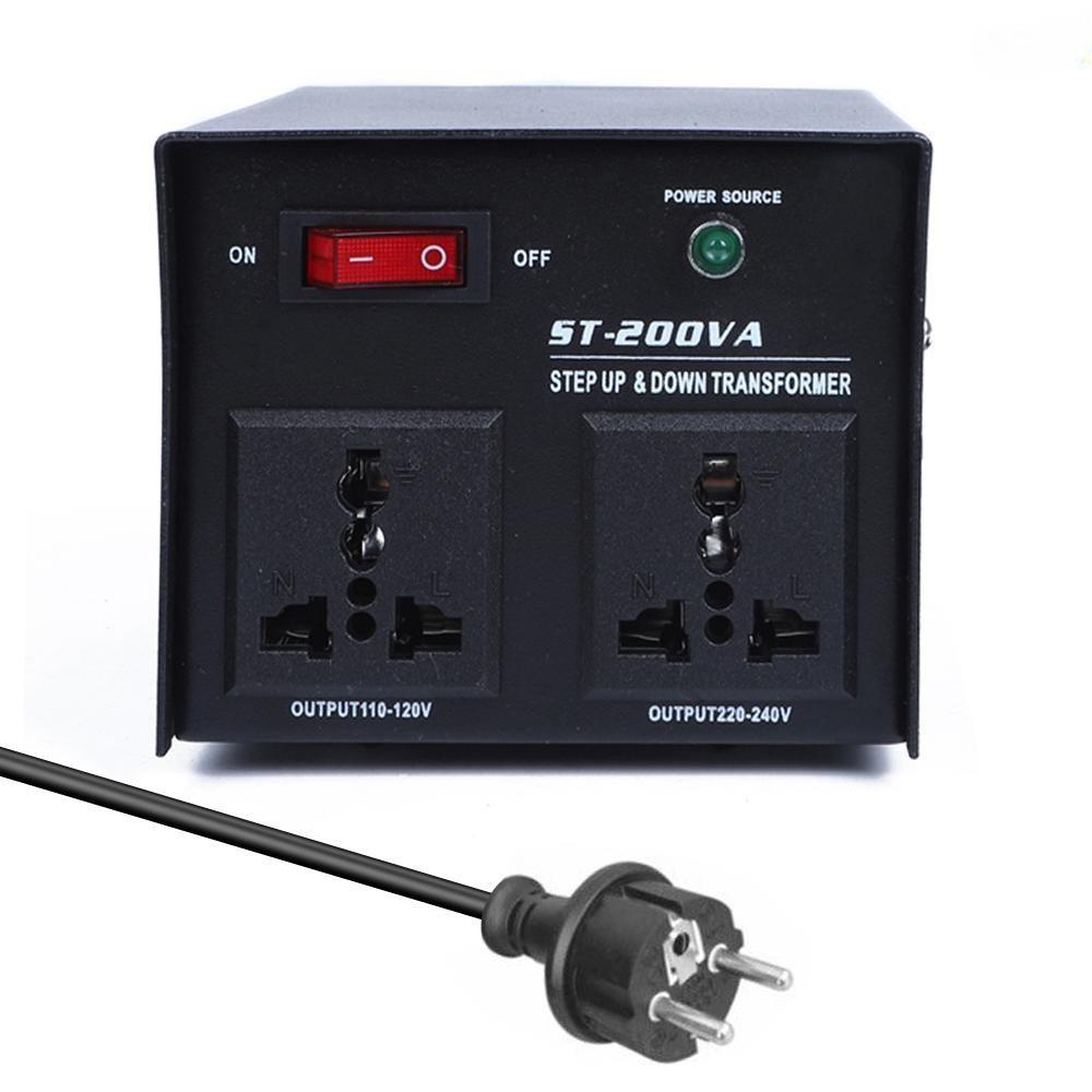 200W 100V-220V Household Electrical Appliance Voltage Converter Intelligent Household Efficient Step Up Down Power Transformer