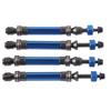 4Pcs CVD Front Rear Drive Shaft Metal Transmission Axle for Traxxas Slash 4X4 1 10 RC CarDark Blue
