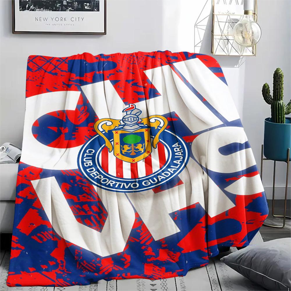 1Pc Chivas Fondo De Pantalla Print Flannel Blanket High Quality Warm Comfortable Cover for All Seasons Perfect for Gifts Home Decor