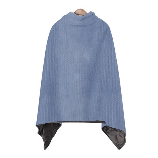 Электрический плед с капюшоном на молнии, однотонный, с подогревом, шаль-накидка, зимний, теплый, с быстрым нагревом