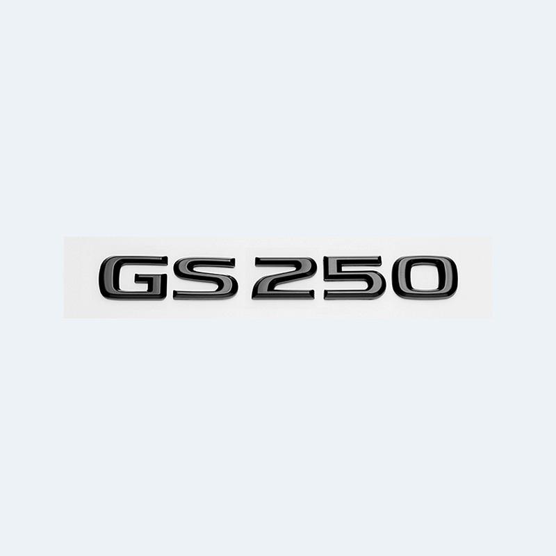 FDL4 For Lexus GS200t GS250 GS300 GS350 GS430 GS460 GS450h HYBRID Rear Trunk Logo Glossy Black ABS Emblem Retrofit Upgrade Letter