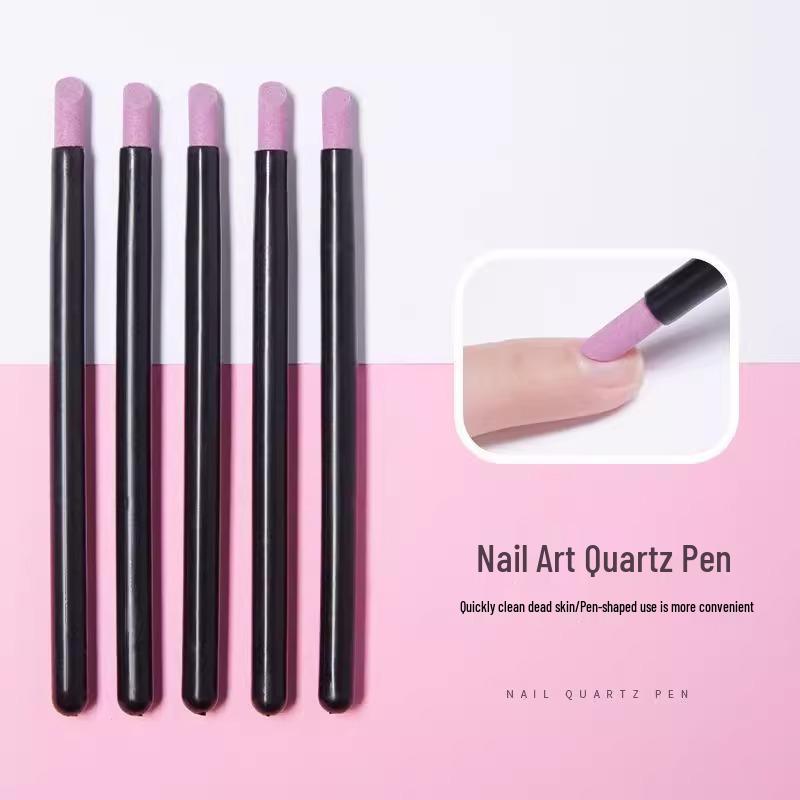 Quartz Nail Art Engraving and Polishing Pen - Fine Matte Surface and Dead Skin Remover