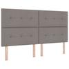 Box Spring Bed with Mattress Taupe 180 x 200 cm Fabric