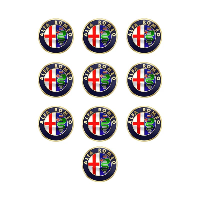 11mm 14mm Aluminium Metal Car Key Emblem Stickers For Alfa Romeo Giulietta GT 159 147 156 Mito Brera Giulia F1 Stelvio VolanteIW8