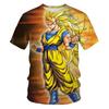 Anime Dragon Ball Son Goku 3D Print Kids Summer Fashion Casual Unisex Children's Clothing Tshirt Tops