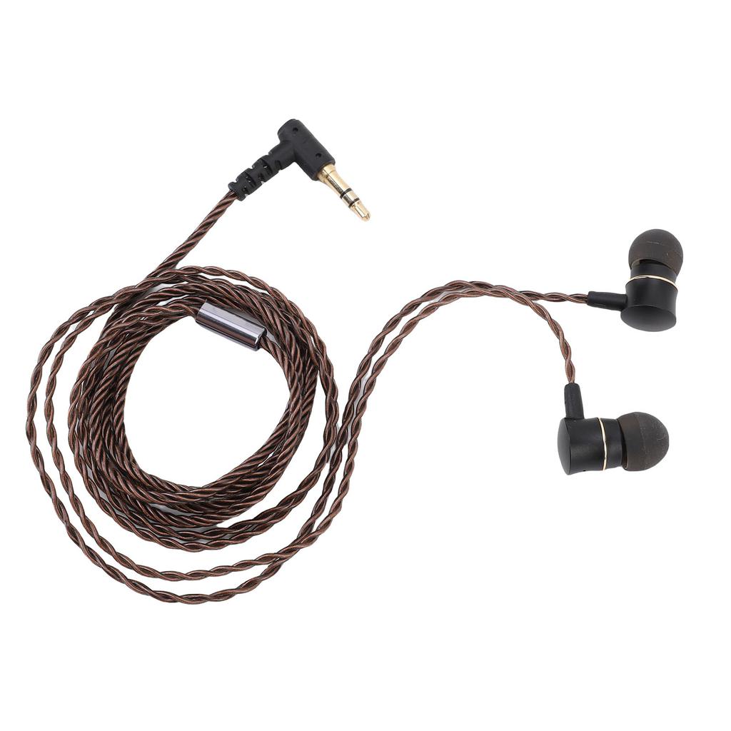 Wired IEM Earphone 3.5mm Gold Plated Plug OFC Wire HiFi Sound Quality Wired Earbuds for Phone Tablet Laptop PC Amplifier