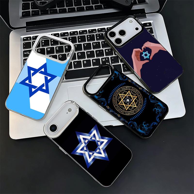 Чехол для телефона David Jewish Star Symbol Ударопрочный для iPhone 17 Air 16 16E 15 Pro Max 14 Plus 13 Mini 12 Задняя крышка Противоударный Funda