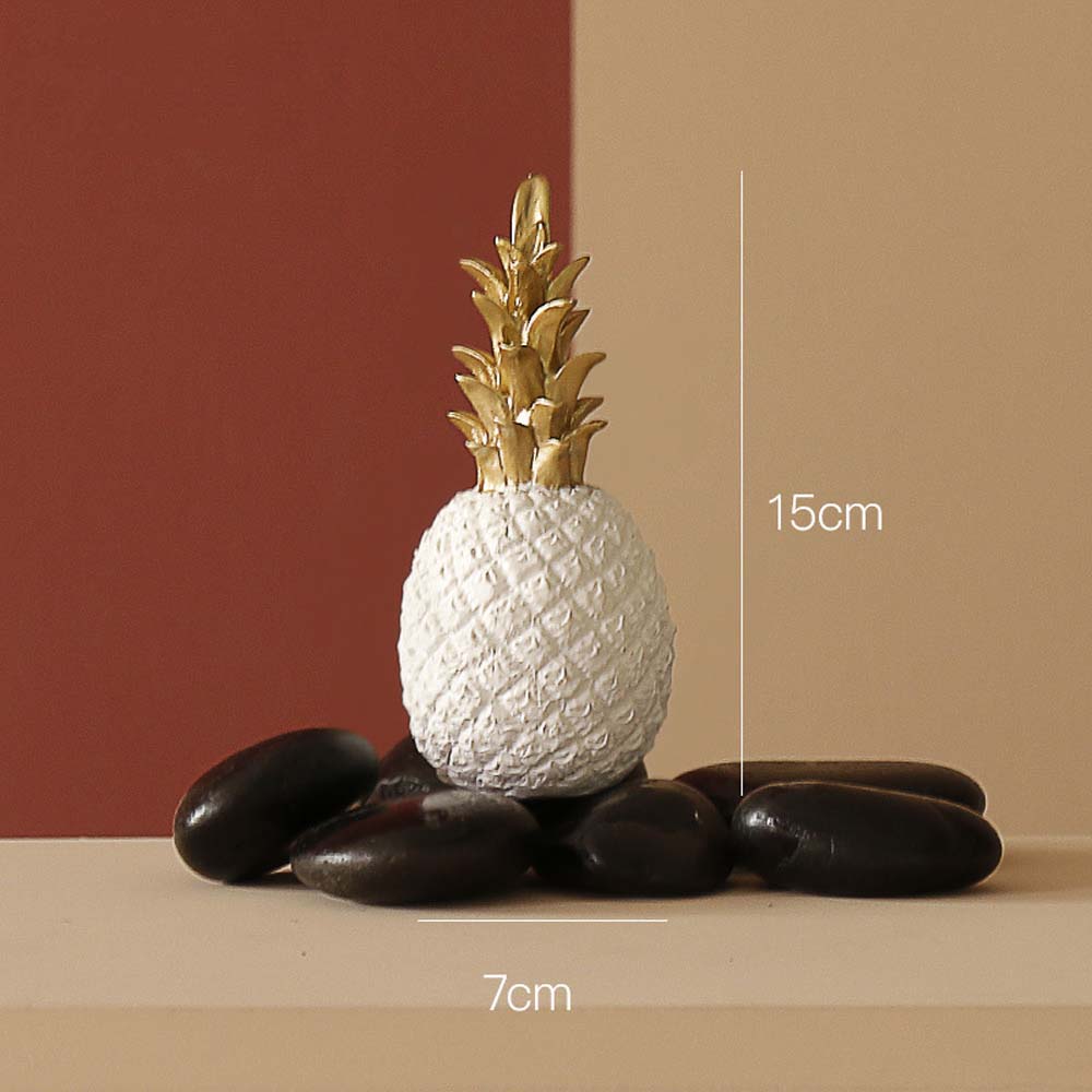 Pineapple Miniatures Resin Crafts Luxury Desk Ornaments Home Desk Decor Decoration Ornaments