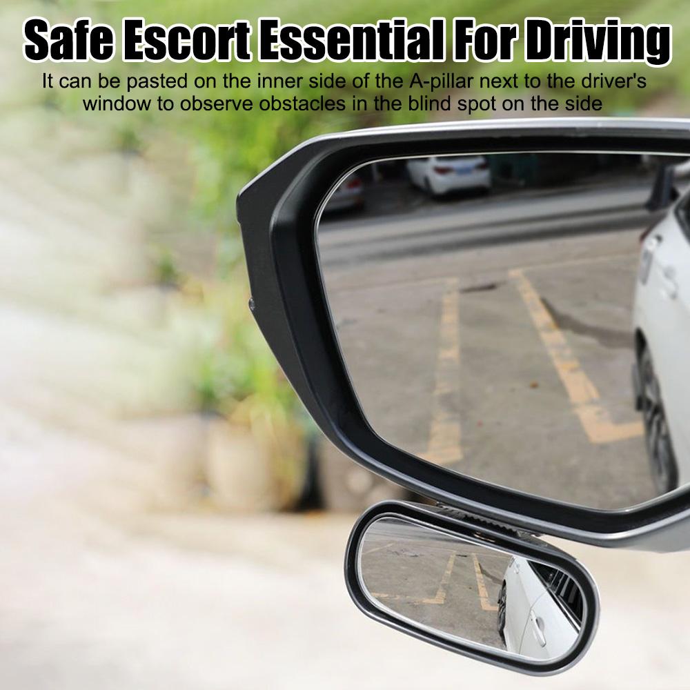 Auxiliary Rear View Mirror Car Mirror Wide Angle Side Rear Mirrors Universal HD Glass 360° Adjustable Reverse Blind Spot
