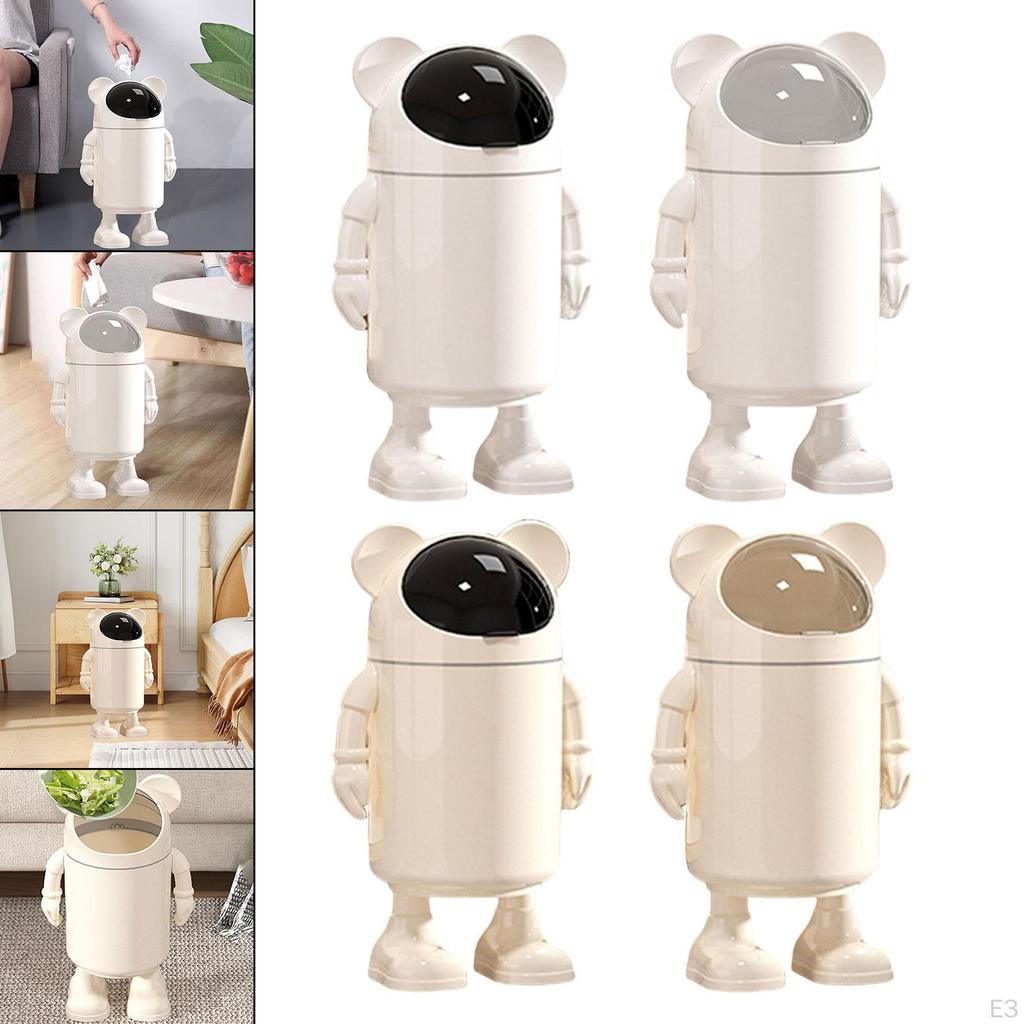Мусорное ведро для ванной комнаты, контейнер для мусора, мультяшный медведь, бумажная корзина, ведро для хранения для отеля