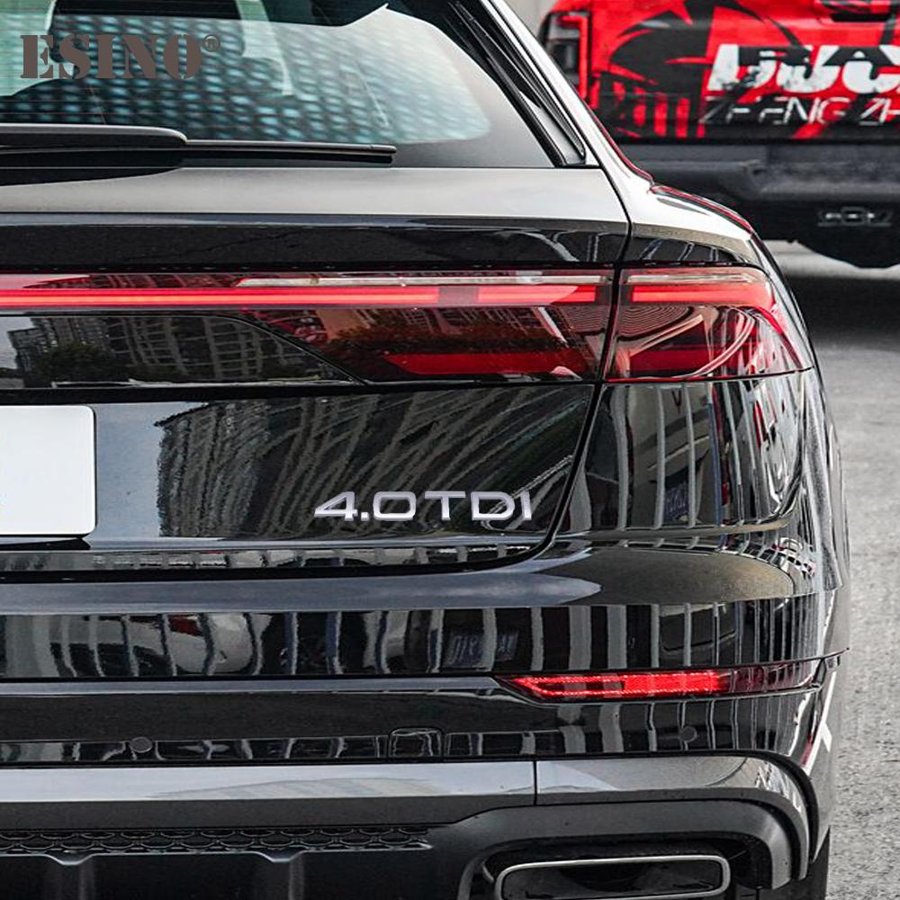 3D 1.6 1.9 2.0 3.0 4.0 TDI Car Trunk ABS Badge Emblem For Car Rear Tailgate NFJM33 Adhesive Badge Sticker for A4 A5 A6 A7 A8 Q3 Q5 Q7