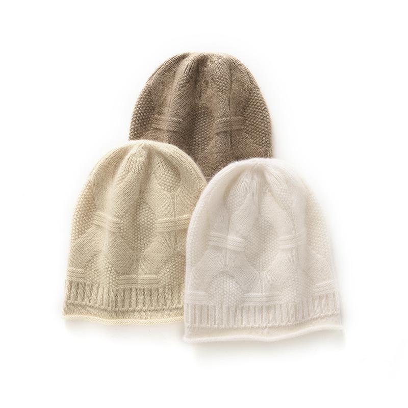 Cashmere Hats Cold Hats Headscarves Autumn and Winter Warm Couple Styles Men's and Women's Knitted Pure Cashmere Pile Hats