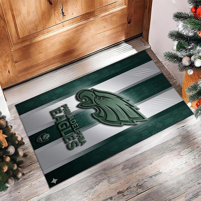 Кристально-бархатный ковер Philadelphia Eagles Мягкий Анти?Нескользящий коврик для пола, удобный ковер для декора гостиной, спальни в доме