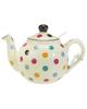 Этот чайник объемом 600 мл из дома настоящего британского черного чая изготовлен в горошек цвета слоновой кости и имеет очаровательную округлую форму и мелкую сетку