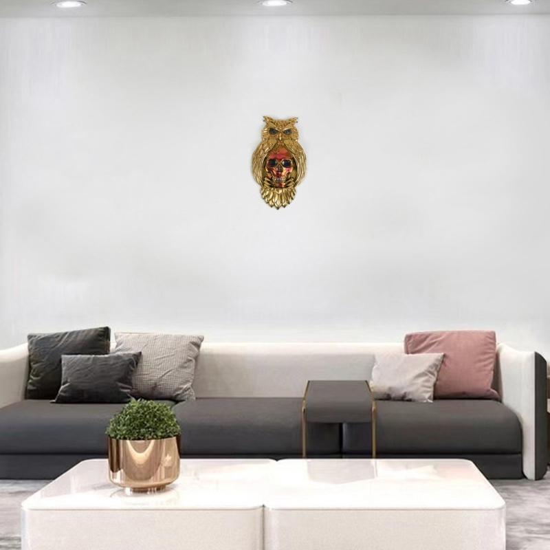 Полустереоскопические Настенные Украшения в виде Черепа Совы Форма для Заливки Клеем DIY Настенный Подвес Настольное Украшение Силиконовая Форма из Эпоксидной Смолы