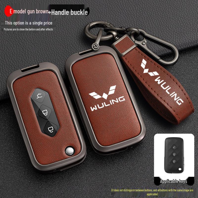 Wuling Xingchen 2022 Key Cover for 21 Jiachen Xingyao Edition - Metal Folding Car Key Shell with Buckle