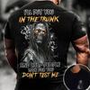 2022 Hip Hop Casual Oversized T Shirt For Men Back Skull Cool Print T-shirts 3d Vintage Men Clothing Street Retro Men's T-shirt