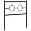 Replacement Headboard Metal Black 75 cm