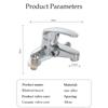 Two-hole/three-hole Universal Hot and Cold Faucet Bilateral Two-way Faucet Silver Connectable Shower and Basin Faucet