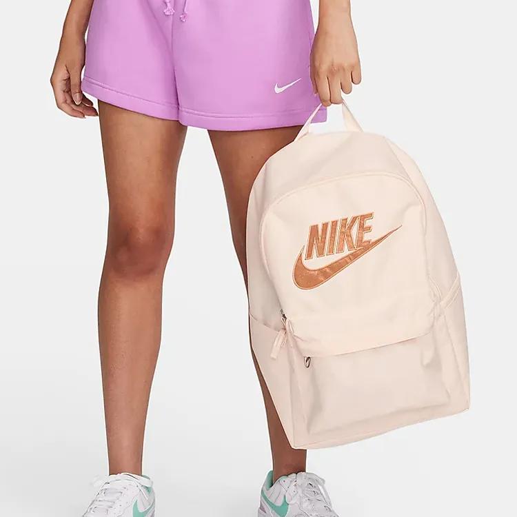 Nike Heritage Fabric Backpack Regular Unisex Ice Guava / Amber Brown (Unisex) Backpacks FB3040 838