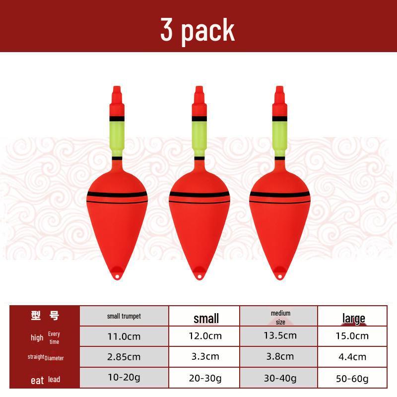 Большой животик Длинный заброс Светящийся поплавок для рыбалки на море и серебряного карпа