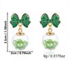 Snowflake Xmas Drop Dangle Stud Rhinestone Christmas Jewelry Fashion Christmas Earrings  Unisex