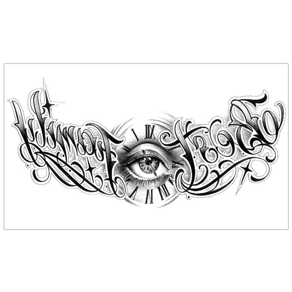 Полуперманентные временные татуировки наклейки долговечные наклейки на грудь с изображением головы дракона для женщин