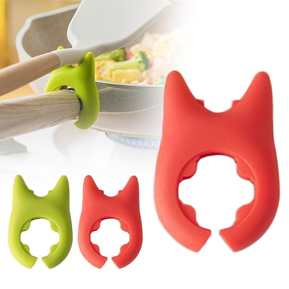 Silicone Spoon Rest Kitchen Organizer For Fork Spatula Rack Spoon Holder Stand Tableware Storage Rack For Spoon Pot Lid Holder