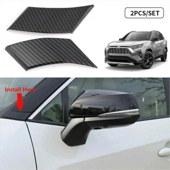 Накладка на стойку А передней двери из углеродного волокна для Toyota RAV4 -