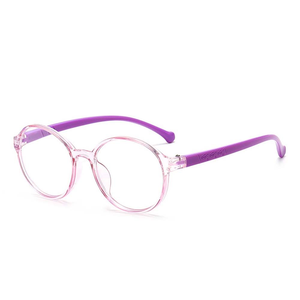 Круглая ультра легкая оправа, антисиние очки, детские очки, защита глаз, детские очки