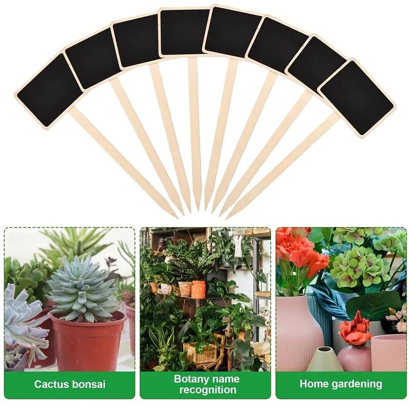 20 шт. деревенских деревянных этикеток для растений, Т-образные садовые знаки - доска для объявлений, напольное крепление