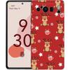Мультяшный рождественский чехол для телефона Google Pixel 9 8 9A 8A 7 7A 6 Pro XL 6A 5G, черный, мягкая задняя панель, роскошная TPU крышка