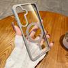 Подходит для чехла для мобильного телефона Samsung S25Edge A55 Прозрачный матовый S24ultra Магнитный защитный чехол Magsafe S23