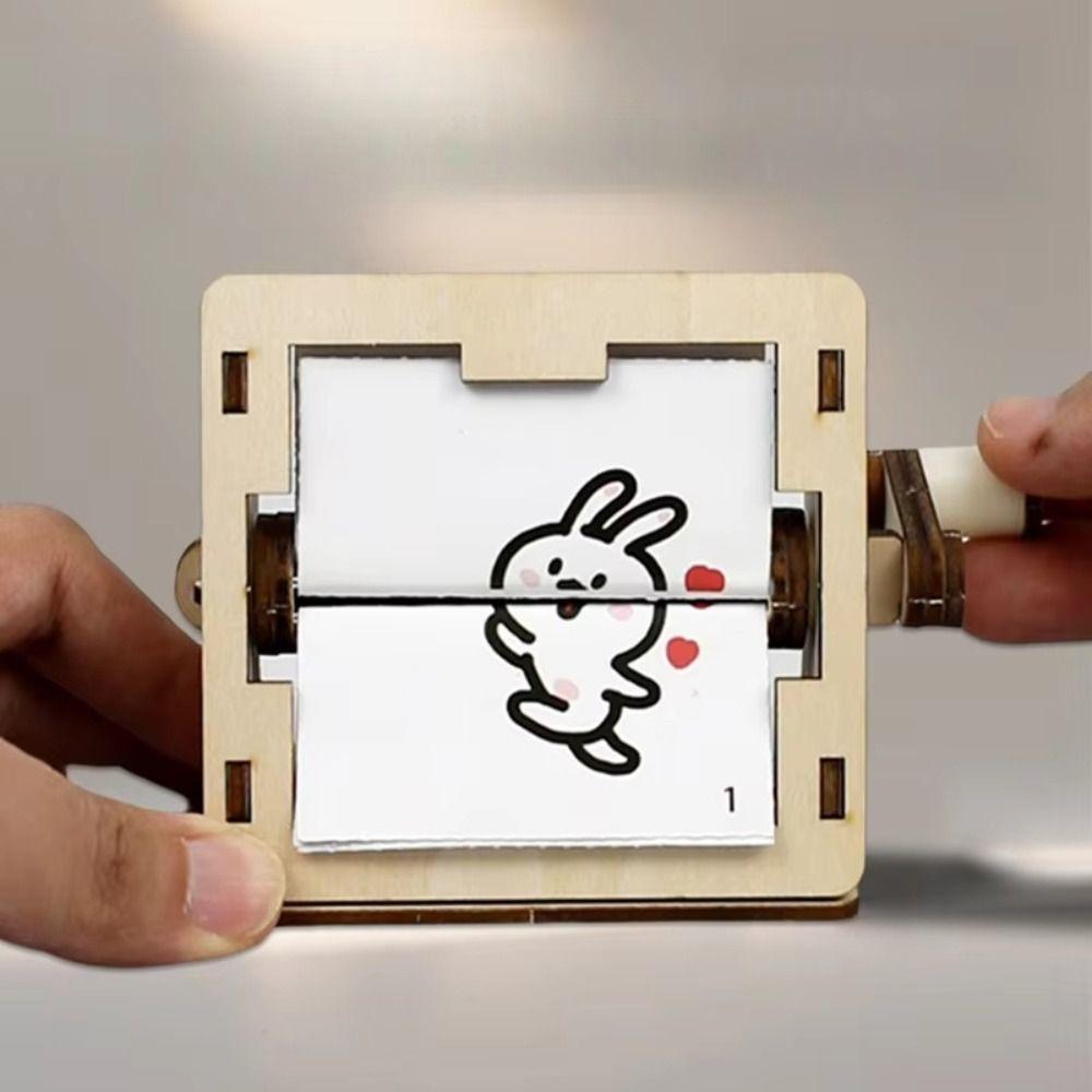 Learning Toy Hand Cranked Animation Assembly Science Experiment Toy Kids Toy