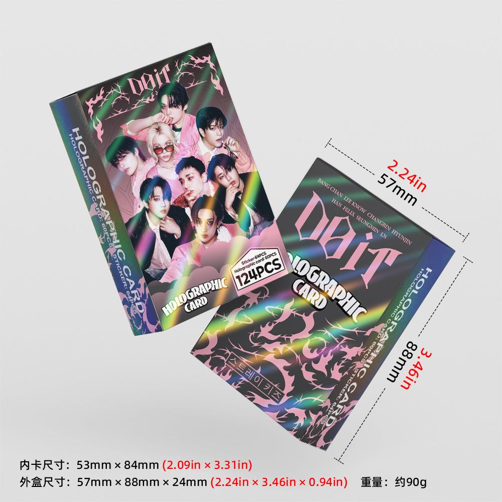 124 шт. STRAYKIDS LOMO Карточка Лазерная Карточка SKZOO Новая Специальная DOIT Периферийная Флеш-Карточка Стикер Stray Children LOMO Карточка