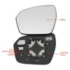 Left Right Door Side Heated Wing Mirror Glass Rearview Rearview Plate for Land Rover Range Rover Evoque L538 2011-2013