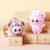 Labu Plush Keychain Cute Overalls Cartoon Bags Pendants Accessories Gifts