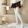 Thermal Sleeping Socks 1 Pair Fuzzy Thigh High for Women, Long Soft Fleece Fluffy Warm Leggings Autumn Leg Warmer, Thickened Plush Over The