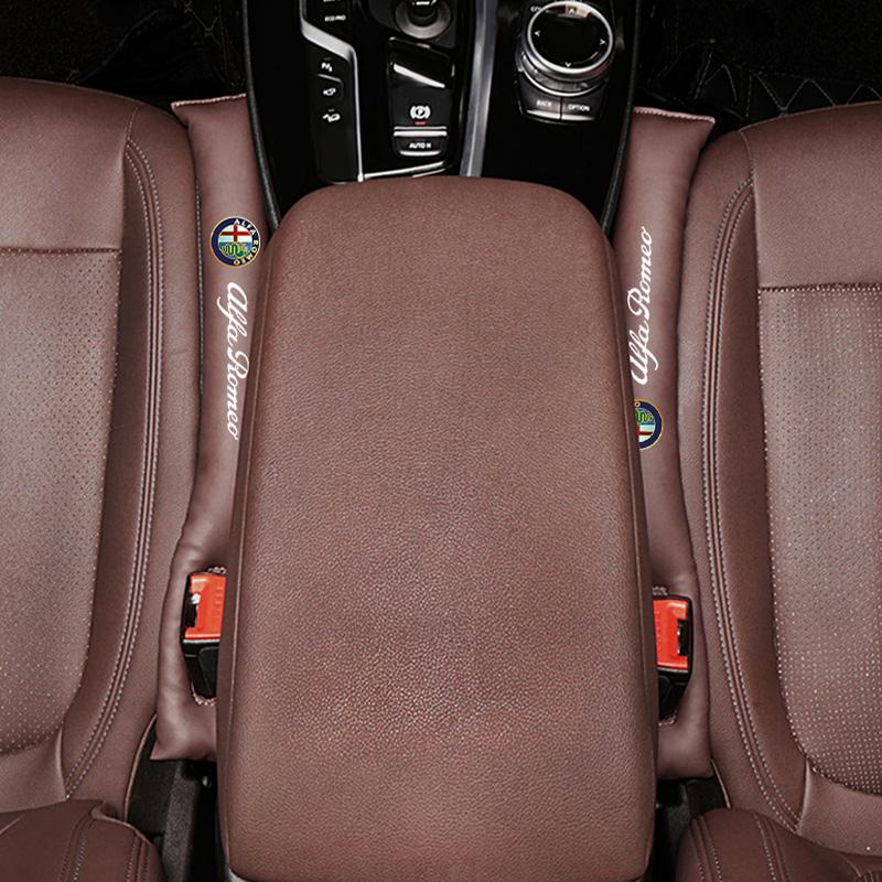 2Pcs Car Seat Gap Sealing Strip Leather Soft For Alfa Romeo 4C 159 Spider Giulia Giulietta 156 Tonale Auto Interior AccessoriesYH9