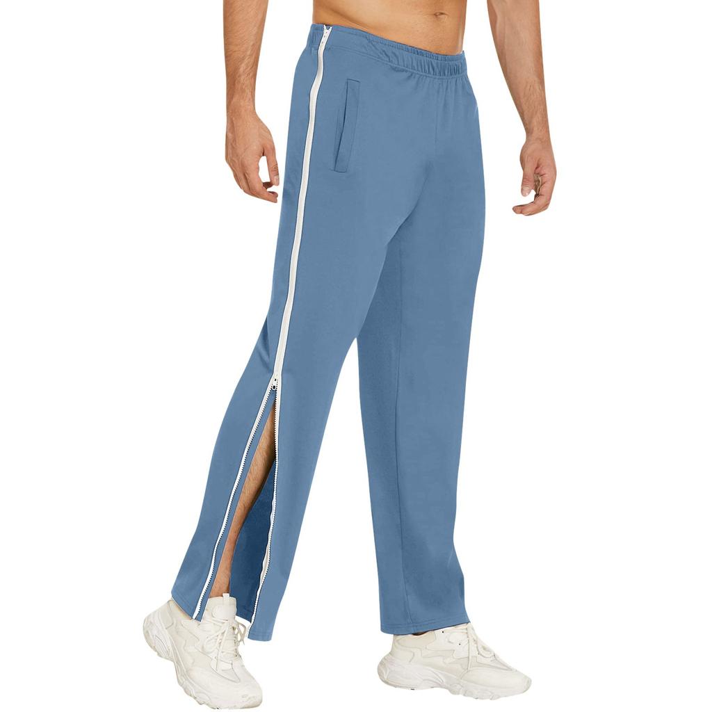Men's Sports Jogger Pants With Side Zipper Long Pants Cargo Pants Men's Basketball Pants