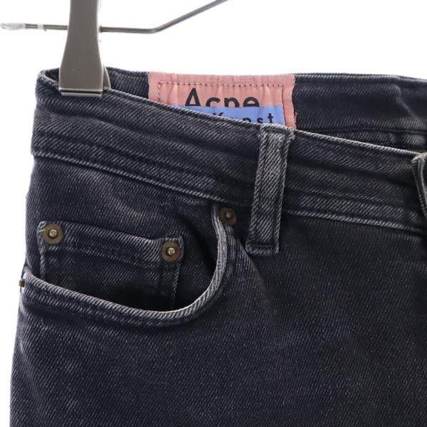 Acne Studios Зауженные джинсы деним w24 Джинсы серии Black Женские Б/У