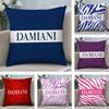 Итальянская Роскошная Наволочка D-Damiani Плюшевая Ткань Мягкая Двусторонняя Печать Дом Диван Высококачественная Наволочка Накидка