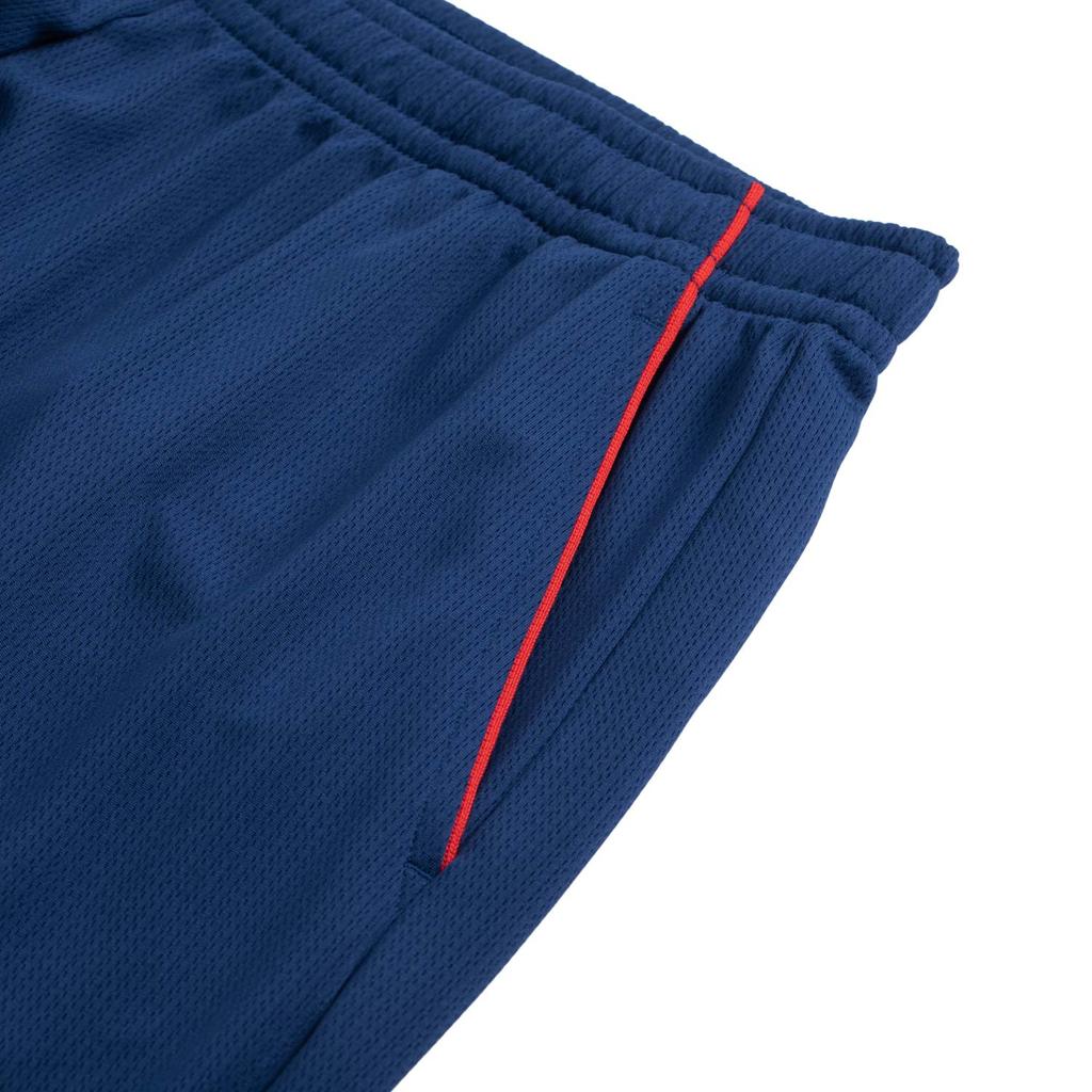 Li Ning Badminton Series Comfortable Simple Sports Versatile Mid-Waist Solid Color Lace-Up Five-Point Casual Shorts Unisex Shorts Navy-Blue AAPV043-3