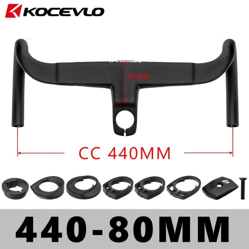 KOCEVLO K13 Carbon Fiber Integrated Drop Handlebar With Internal Cable Routing Computer Mount